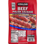 Kirkland signature beef polish sausages