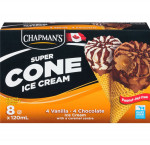 Chapmanschocolate and vanilla cone with caramel centre81