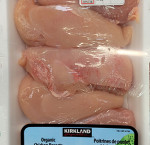 Organic chicken breasts, boneless, skinless, avg. 1.721 kg