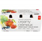 President's choicepc crmy yogurt, strawberry vanilla blueberry apple flavour, 100g (pack of 16)16x