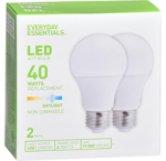 Everyday essentialslight bulbs, a19 40w led daylight2x1.0 