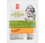 President's choicesliced medium cheddar cheese