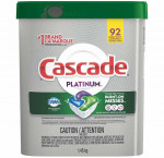 Cascade platinum dishwasher detergent, 92-count
