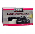 Kirkland signature large quad-tie garbage bags pack of 100
