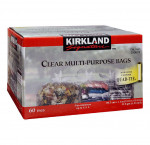 Kirkland signature quad-tie clear multi-purpose bags pack of 60