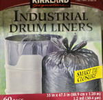 Kirkland signature industrial drum liners 60 ct