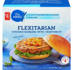 Pc blue menuchicken & veg flexitarian burger