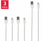 Ubio labs usb-a to lightning cable for apple devices, 3-pack