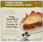 President's choicefree from sirloin beef pie