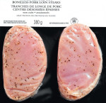Thick centre cut pork loin steak, boneless 380 g