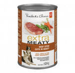 President's choiceextra mty dog food, beef stew with gravy624g