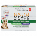President's choiceextra mty dog food pouches, variety pack12x150g