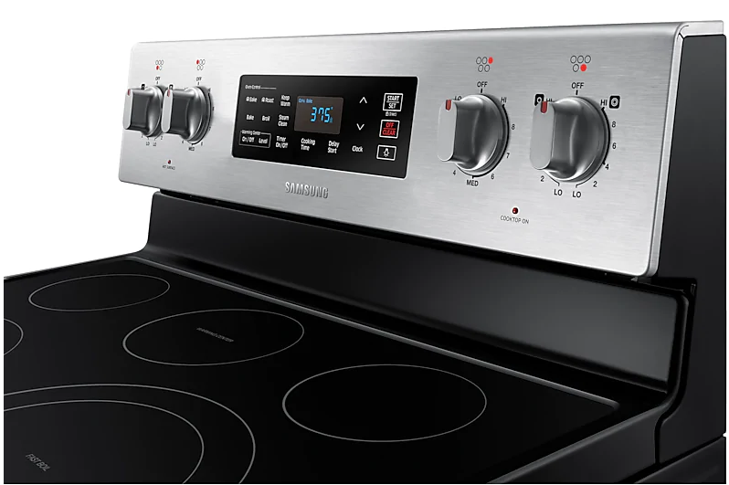Samsung electric range with fan convection in stainless steel 5.9 cu