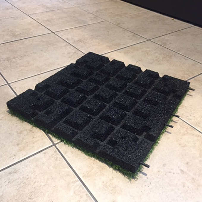 Technograss artificial outdoor grass tile, 8-pack