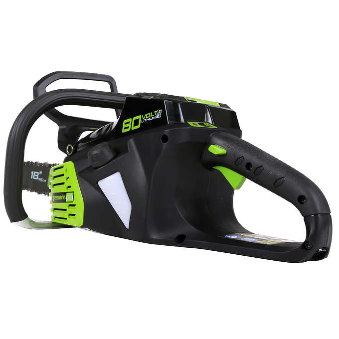 Greenworks pro 80 v 45.7 cm (18 in.) cordless chainsaw, bare tool only