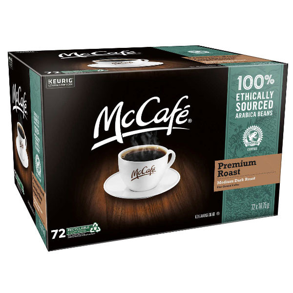 Mccafé premium roast coffee k-cup pods