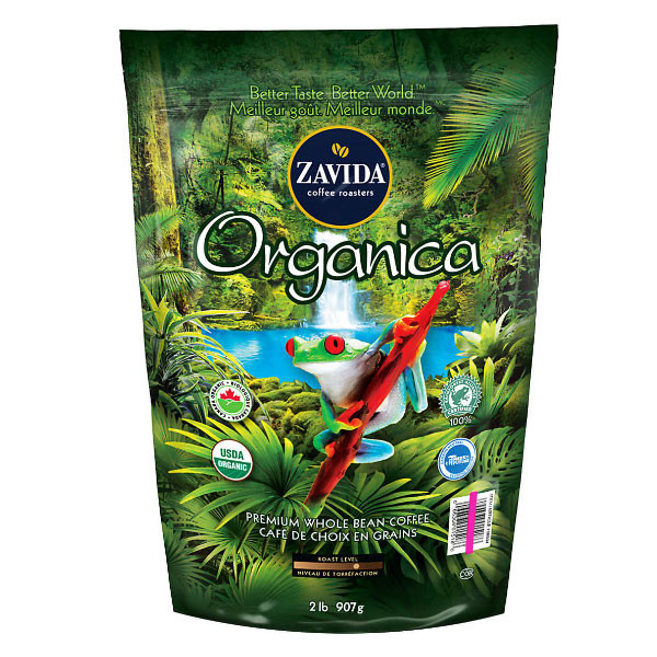 Zavida organica premium whole bean coffee