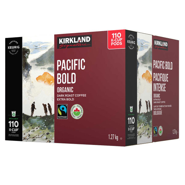 Kirkland signature organic pacific bold fair trade k-cup pods
