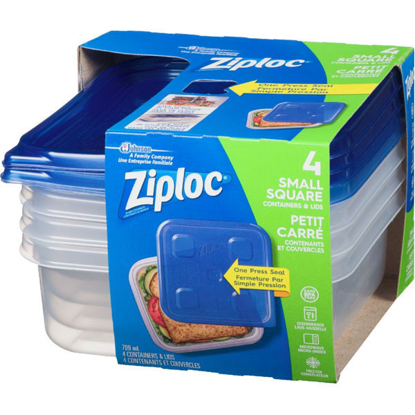 Ziploccontainers, small square