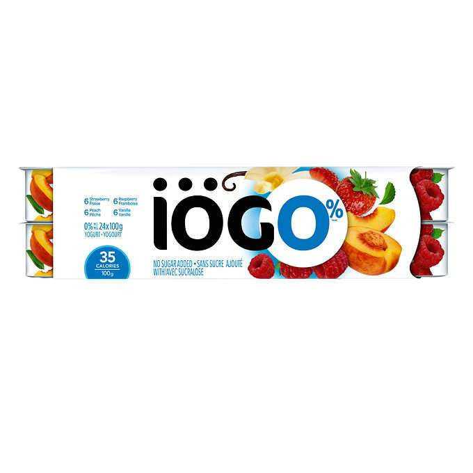 Iogo 0% yogurt (24x100ml) 2.4kg
