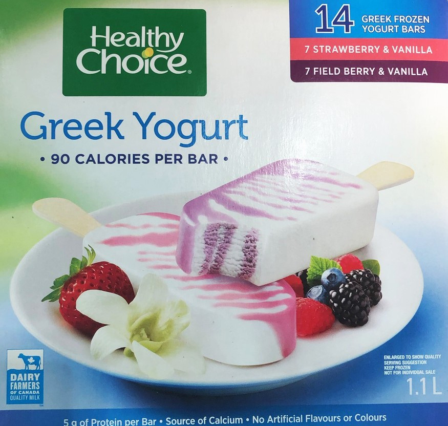 Healthy choice · greek yogurt bars 14 x 80 ml